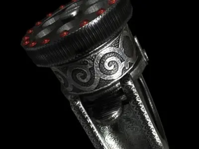 ring gun Low-poly 3D model