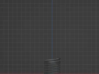 Diffirent Shape Spring with Animation Low-poly 3D model