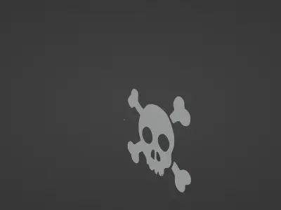 PRIATES SKULL FLAG ARMA 3D model