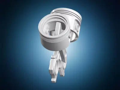 Mechanic Piston Crest 3D print model