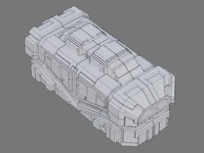 Sci Fi Container 1 3D model purchase