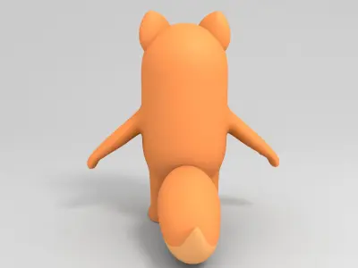 Cartoon Squirrel 3D model