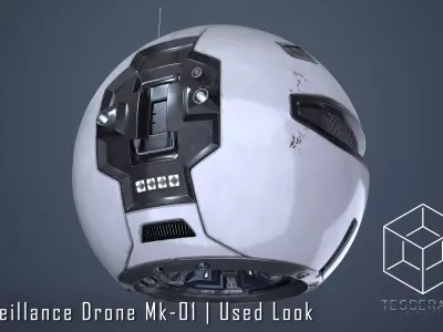 Surveillance Drone Mk1 Used Look Free 3D model