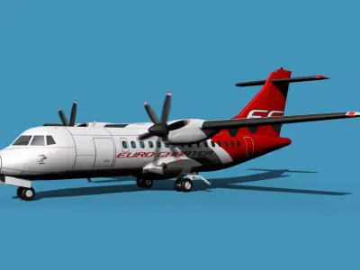 ATR-42-320 Euro Charter 3D model