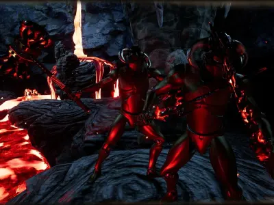 Obsidian RPG Weapons- UE4 FBX Low-poly 3D model