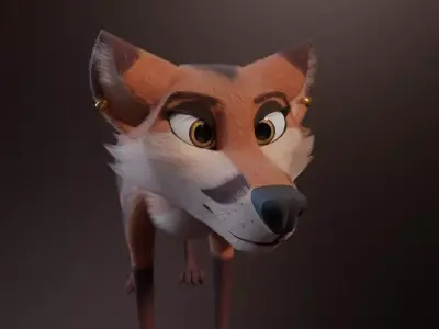 Nika Fox Version 2 Free 3D model