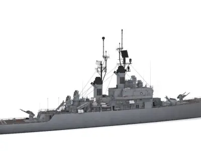 CG 23  -  USS Halsey Low-poly 3D model