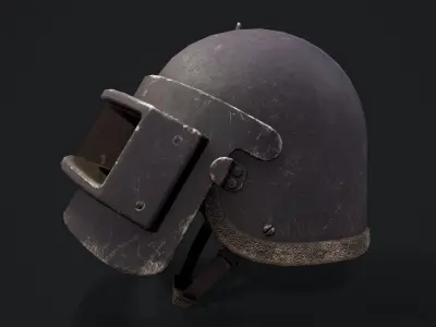 Helmet K6-3 Low-poly 3D model