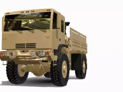 LMTV 4X4 USA Low-poly 3D model