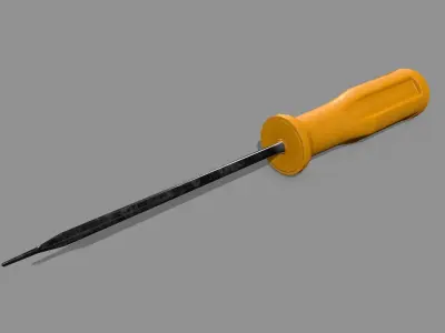 screwdriver Low-poly 3D model 43