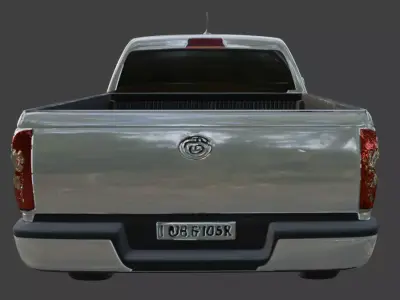 Vintage Rusty Pickup Truck 3D Model 3D model 4