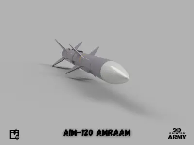 AIM-120 AMRAAM - 3D printing files for aeromodelling  3D print model