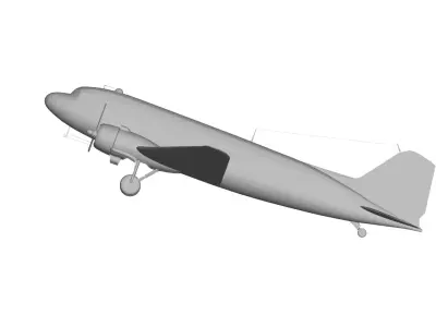 Douglas DC-3 3D model