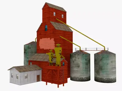 Elevator for corn 3D model