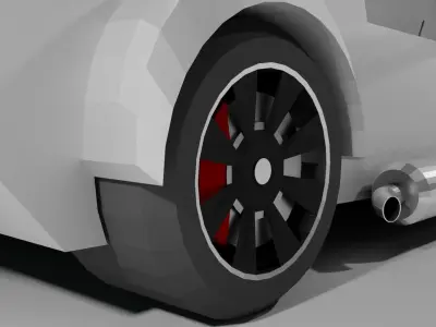 Sports Car Free low-poly 3D model purchase