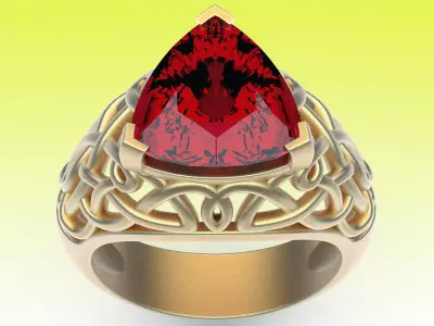 Ring Celtic Design 3D print model