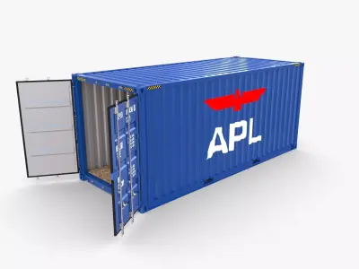 20ft Shipping Container APL 3D model