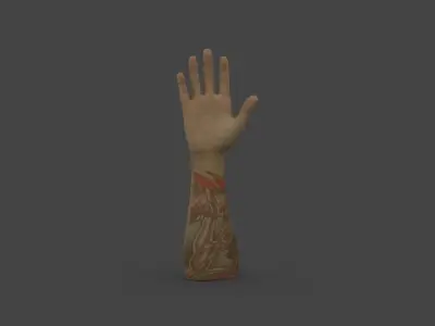 HAND-012 Right Hand Low-poly 3D model