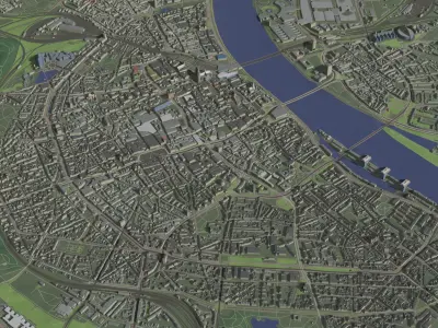 Cologne Germany - city and urban 3D model