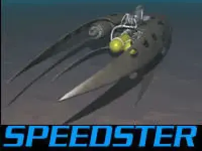 Space Ship Free 3D model shop