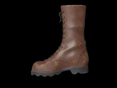 Boot military or female 3D model
