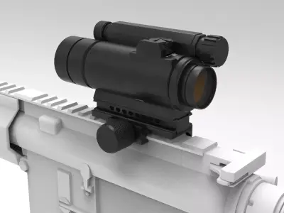 Aimpoint CompM4 Low-poly 3D model