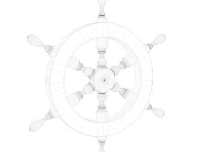 Ships Wheel 3D model