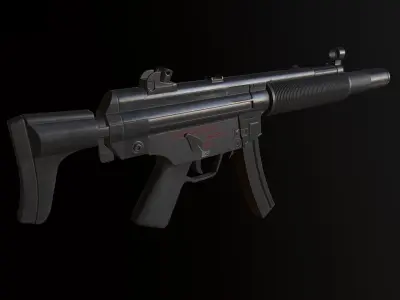 MP5 SD6 Low-poly 3D model