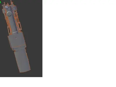 Model train steam locomotive for printing 3D print model