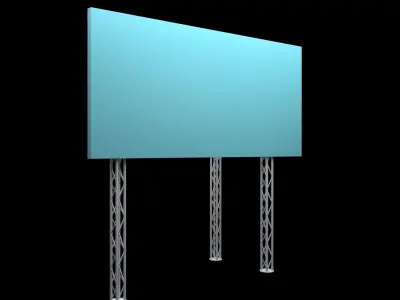 Billboard empty stand 3D model