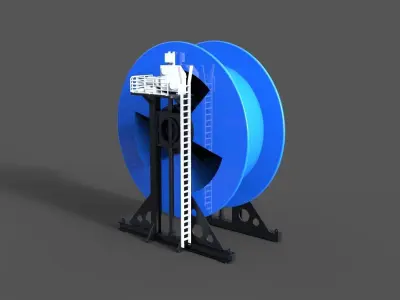Stand for cable drum 3D print model