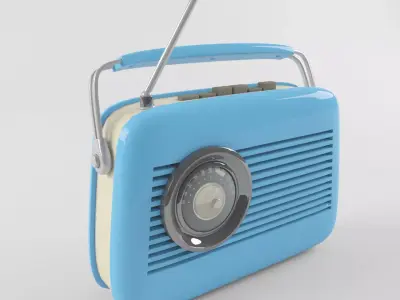 Retro Vintage Radio 3D model
