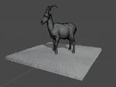 Modelo 3D Cabra para Blender 3D model