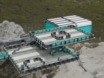 sci fi room part 4 3D model