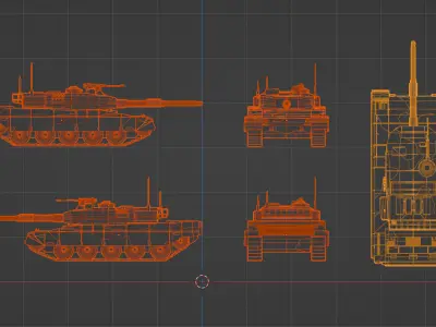 90sikitank Free 3D model