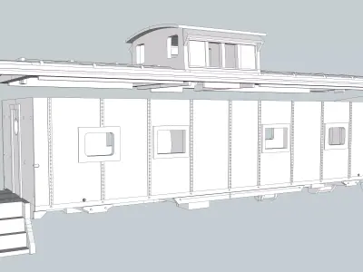 M5 Caboose N Scale SCL 3D print model