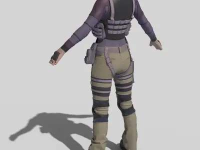 3D Military Outfit 3D model