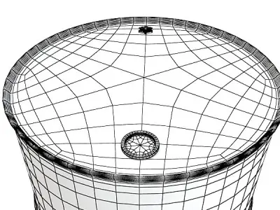 Radioactive Metal Drums and Pallet 3D model