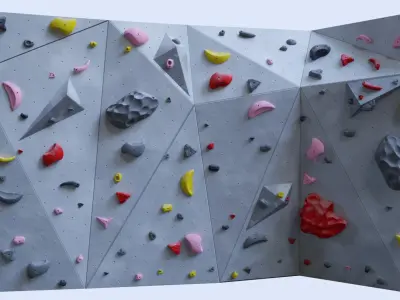 Bouldering Wall 3D model
