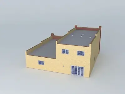 Industrial style House Free 3D model