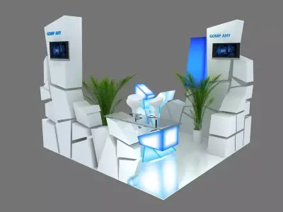 Exhibition - Area - 3X3-3DMAX2009-6 3D model