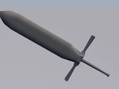 Three Swords -Low Poly- Low-poly 3D model
