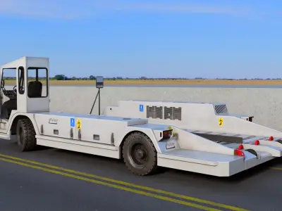 Rigged Airport Vehicles Collection1 3D model