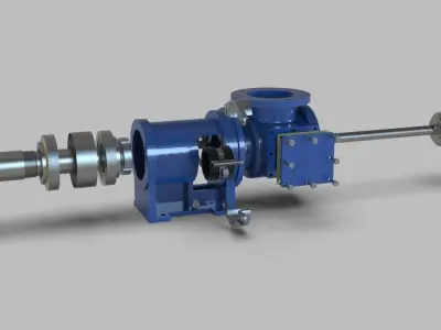 Progressing Cavity Pump 3D model