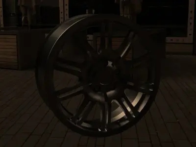 WHEEL PACKAGE Low-poly 3D model