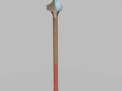 Realiastic Ax  Low-poly 3D model