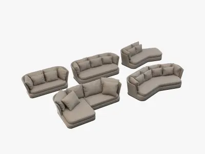 Apollo Sofa Collection 3D model