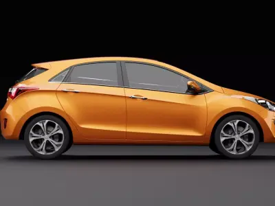 Hyundai i30 Metallic Orange 3D model