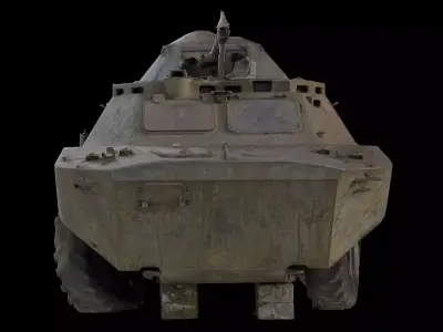 Soviet BRDM-2 Military Amphibious Armored Vehicle Photoscan 3D model