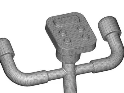 Gym Fitness Bike 3D print model